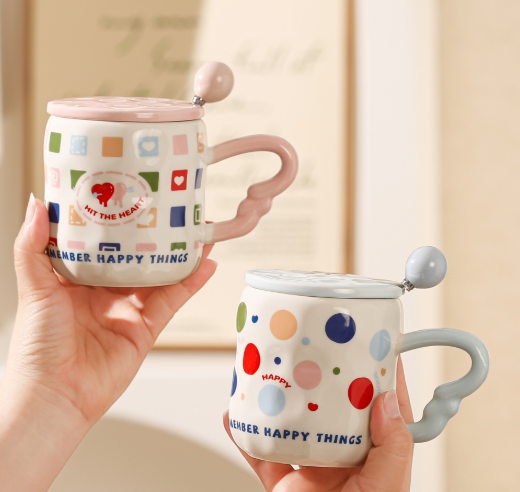 Funny Cartoon Ceramic Mug – Cute Home Coffee Cup