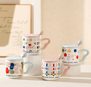 Funny Cartoon Ceramic Mug – Cute Home Coffee Cup