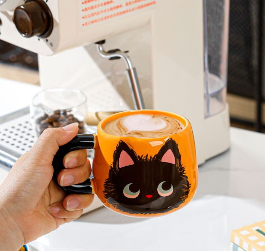 Cute Cat Ceramic Mug – Birthday Gift for Women & Best Friend