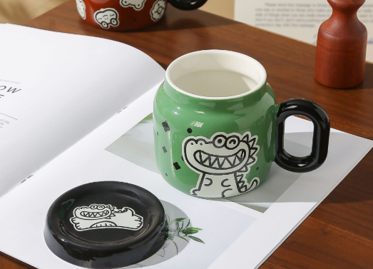 Creative Retro Cute Ceramic Mug – Coffee & Tea Cup, Birthday Gift for Students