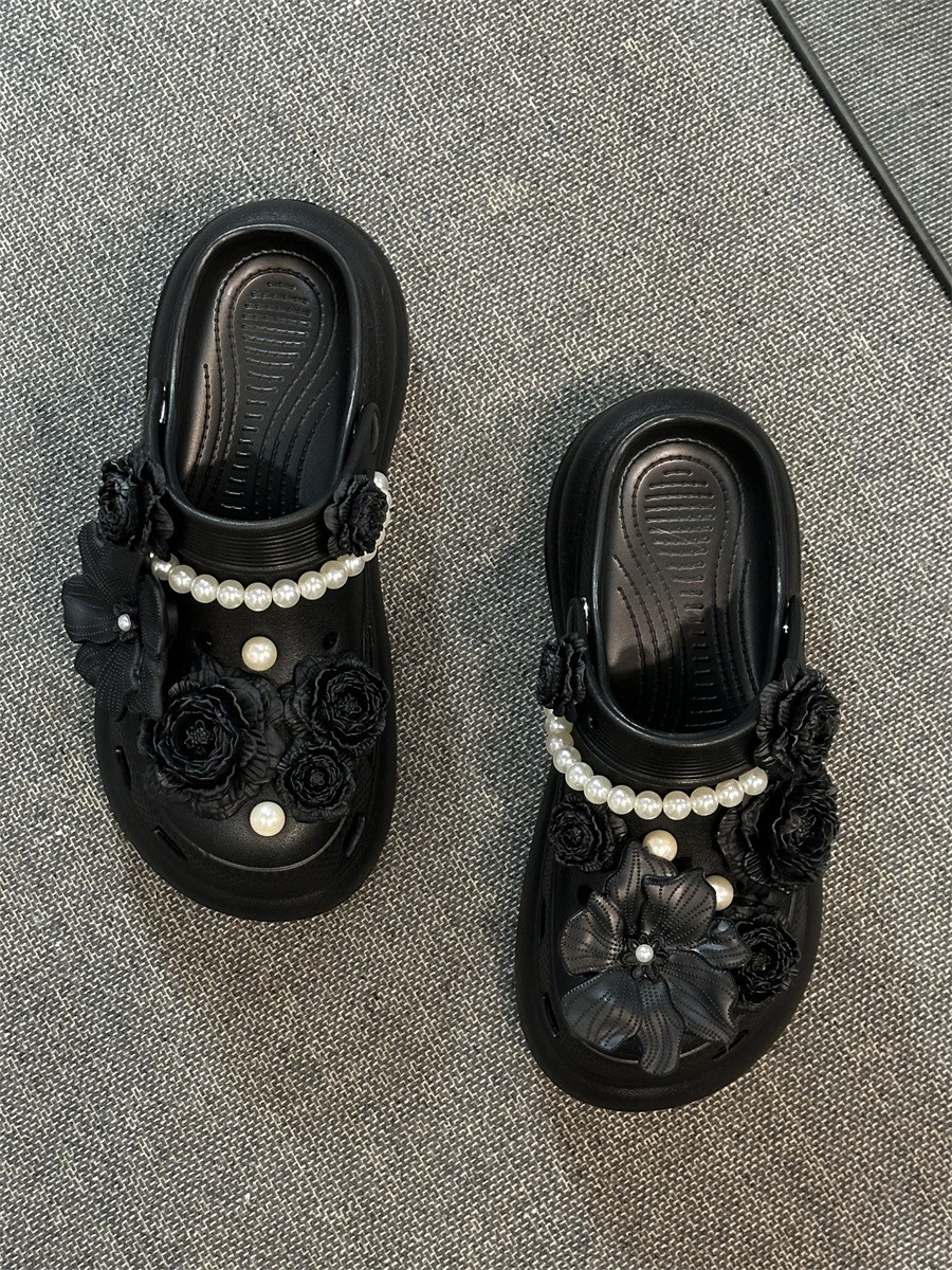 Women’s 6cm Platform Clog Sandals Summer Thick Sole Slip-On Garden Shoes