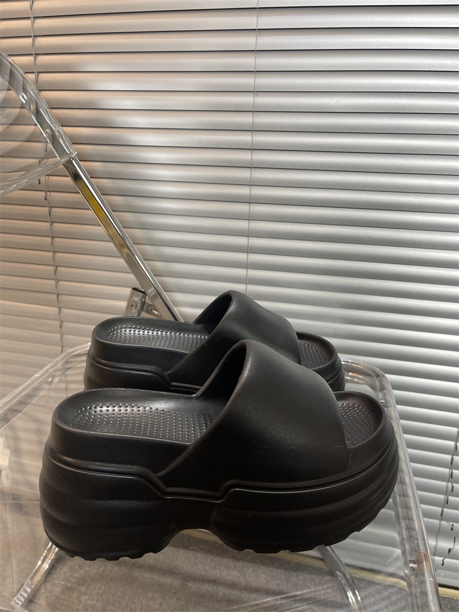 Women’s 9cm High Platform Block Heel Sandals Fashion Slip-On Slippers