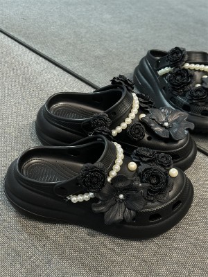 Women’s 6cm Platform Clog Sandals Summer Thick Sole Slip-On Garden Shoes