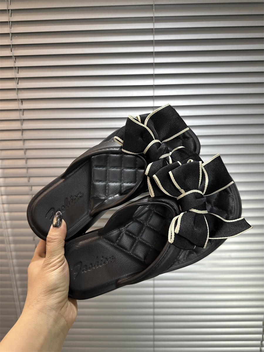 Women’s Cute Bowknot EVA Platform Flip Flops Summer Casual Beach Sandals